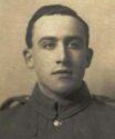 Young man in Military Uniform in 1917